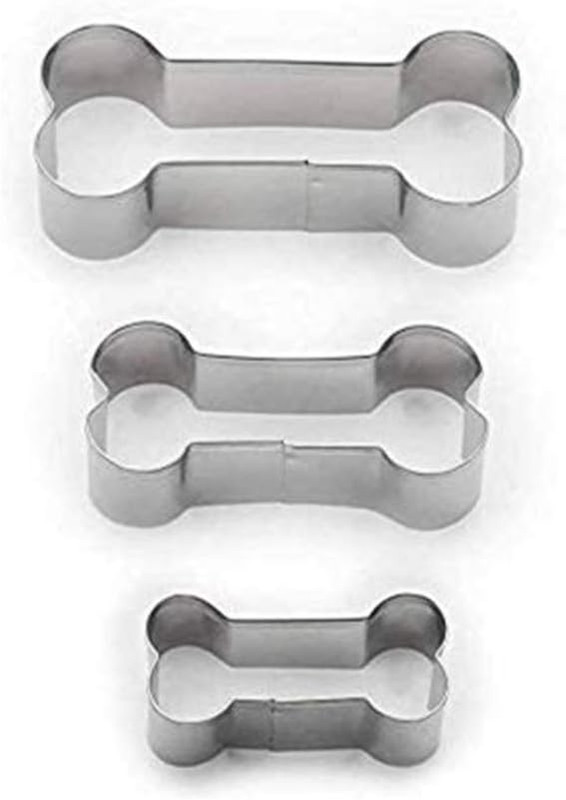Stainless Steel Metal Dog Bone Shape Cookie Cutter Set, Puppy Crafts Biscuit Mol