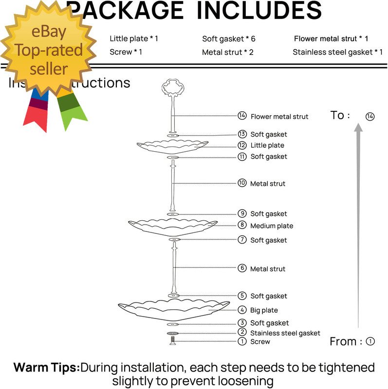 3 Tier Porcelain Cupcake Stand Tiered Serving Cake Stand Square White Embossed gallery