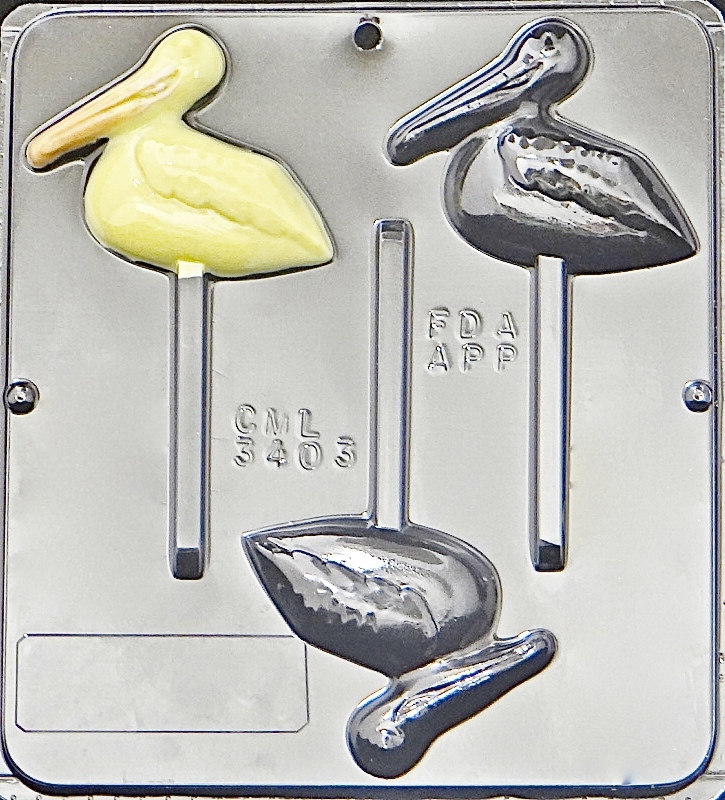 Pelican Lollipop Chocolate Candy Mold 3403 NEW