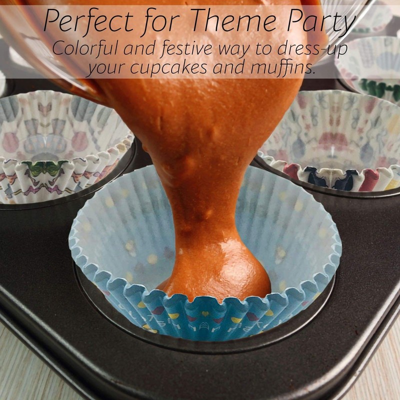 Paper Baking Cups - Cupcake, Muffin Liners, Assorted Cake Wrappers - Great fo... gallery