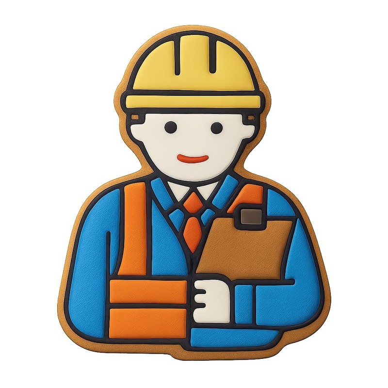 Site Supervisor General Contractor Cookie Cutter & Stamp, Fondant & Cla - 3.2x4" gallery