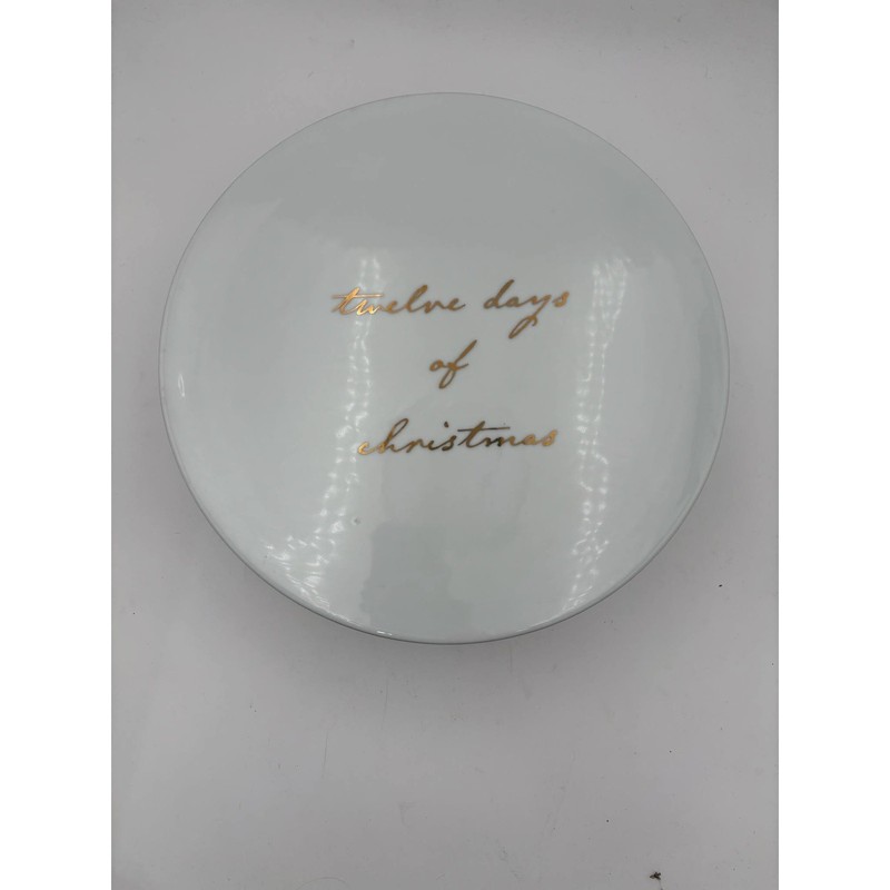 Better Homes & Gardens Porcelain 12 Days of Christmas 12" Pedestal Cake Stand gallery