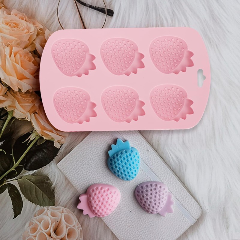 4PCS Fruit Shape Silicone Mold with 3Pcs Dropper, Pineapple Lemon Watermelon ... gallery