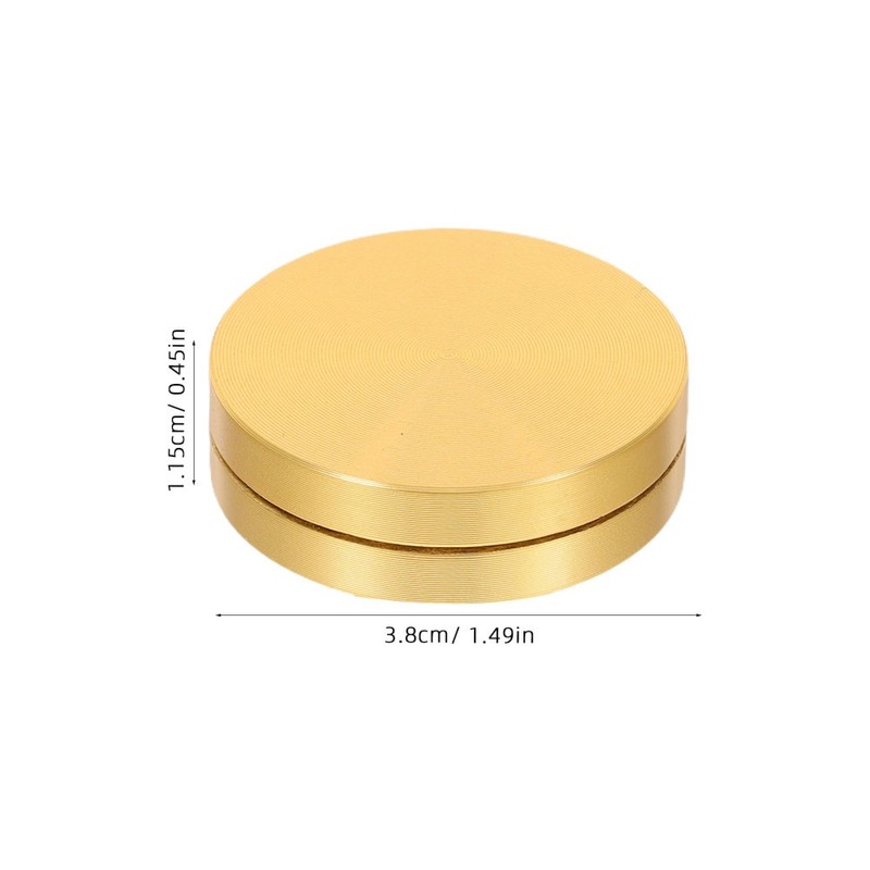 Aluminum Alloy Cake Stand With Tempered Glass Top And Bearing Rotation System gallery