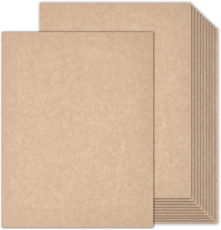 100 Sheets Parchment Cardsto 8.5 x 11 Textured Printer Paper,