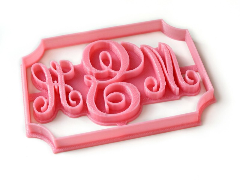 Custom 3 Letters Monogram Cookie Cutter, Personalized with Initials, 4 inches gallery