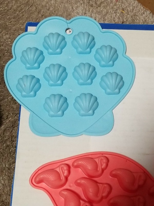 Silicone Mold Ice Cube Trays & Candy Mold Pineapples Flamingos Seashells BRACA gallery