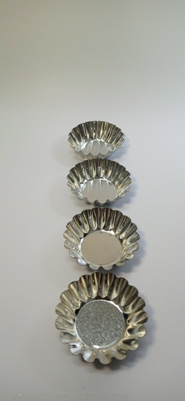 4PCS Baking Tool Egg Tart Aluminum Cupcake Cake Cookie Flower Mold Mould Tin gallery