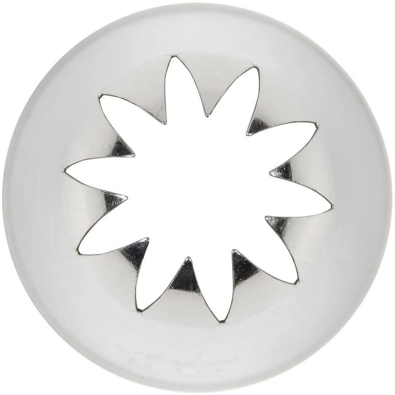 849 CLOSED STAR PASTRY TIP .69'' OPENING DIAMETERSTAINLESS STEEL BY gallery