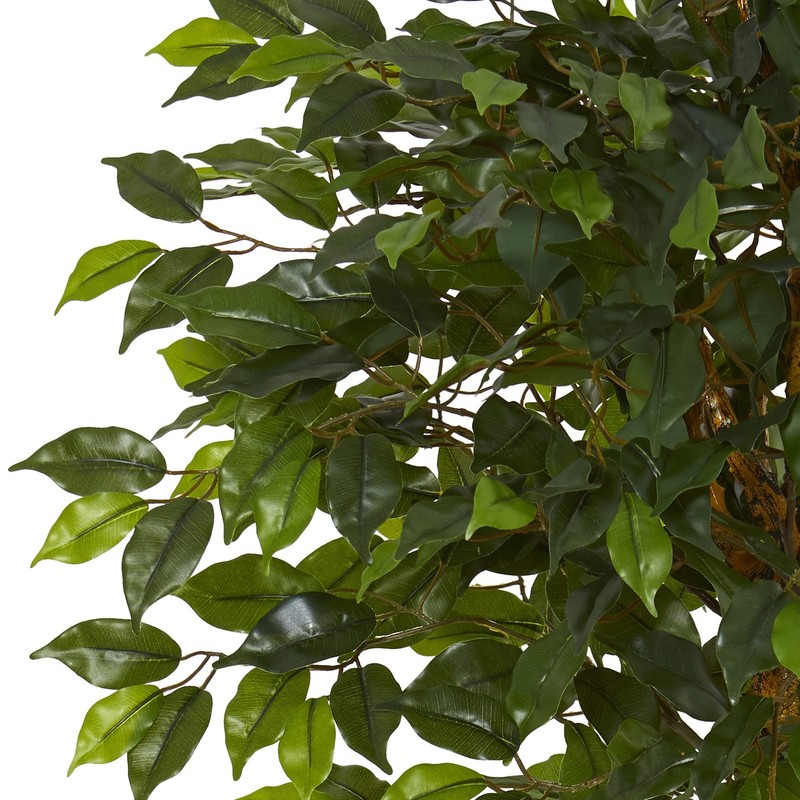 Nearly Natural Ficus Artificial Tree Uv Resistant Indoor/Outdoor gallery