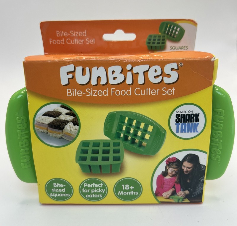 FUNBITES Sandwich Cutter for Kids Lunch, Mini Cookie Cutters, Bento Box Acces…
