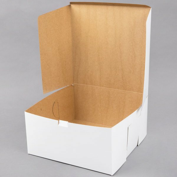 (100-Pack) 12" x 12" x 6" Paperboard Bakery Box Cake Cupcake Cookie Square Boxes gallery