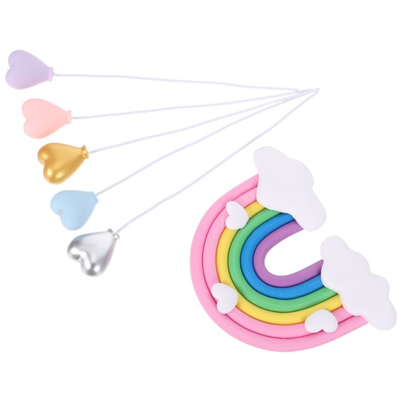 6 Pcs Birthday Cake Side Decoration Baking Toppers Party Supplies gallery