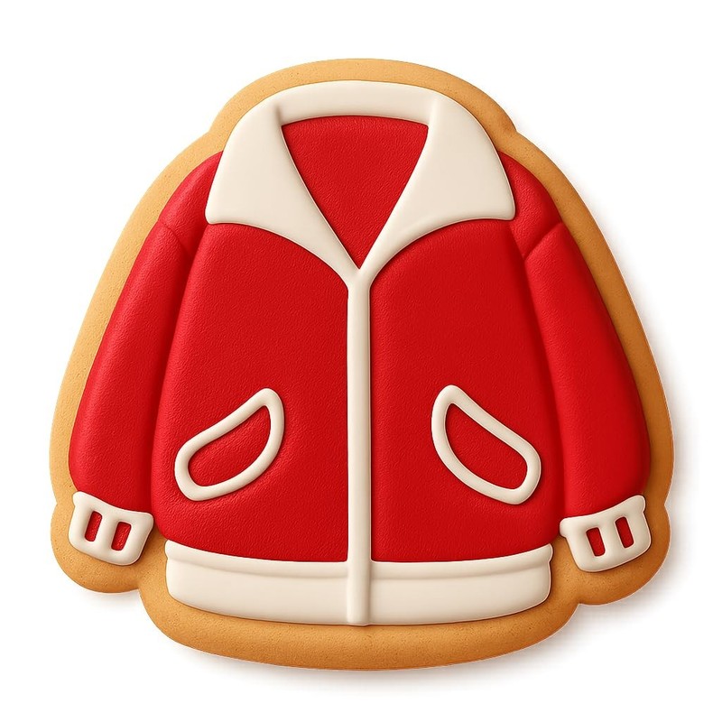 Oversized Jacket Cookie Cutter & Stamp, Fondant & Clay Cutter - 4x3.8" gallery