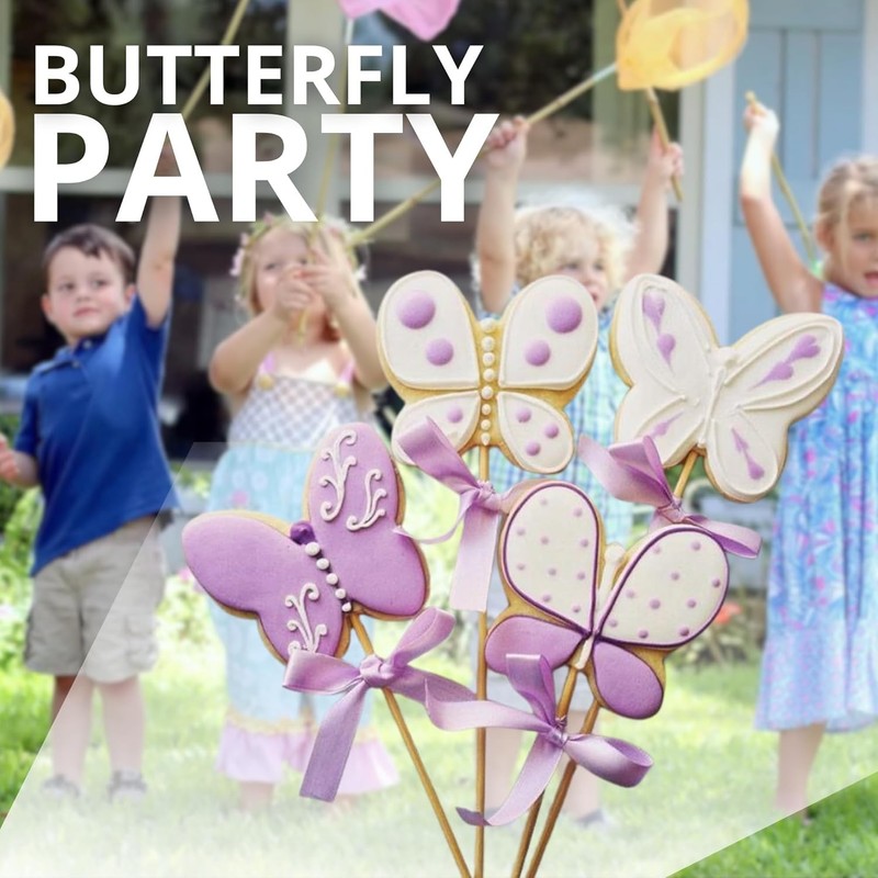 Pack of 7 Butterfly Cookie Cutter Set – Stainless Steel Cookie Cutters Dragon gallery