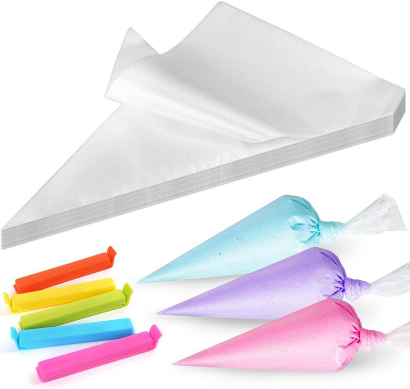 500Pcs Piping Bags 10 Inch, Thick Tipless Piping Bags, Non-Slip Disposable Pastr gallery