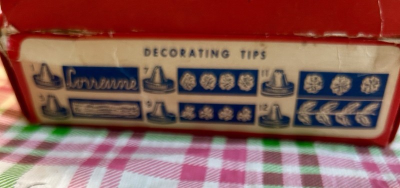 Lorraine Aluminum Cake Decorator In Original Box Vintage US Made Recipes Incl gallery