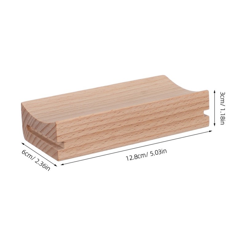 2Pcs Wooden Rolling Pin Display Rack Space Saving Organizer for Bakery Utensils gallery