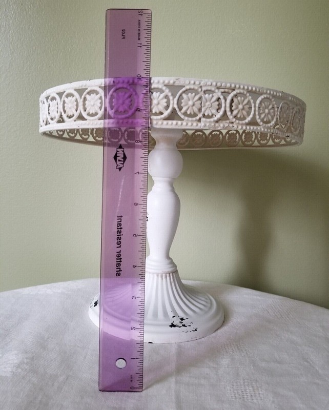 Handmade Special Occasions Cake/Cupcake White Round Footed Table - 10" Tall gallery