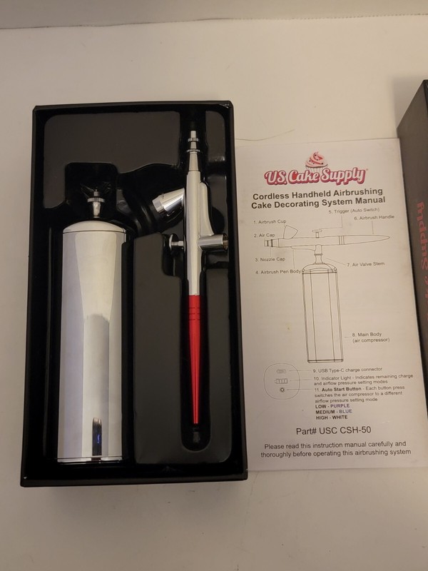 U.S. Cake Supply Cordless Handheld Airbrushing System Only, New Open Box! gallery
