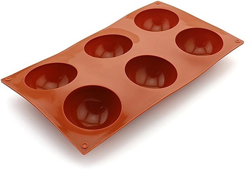 Large Half Sphere Silicone Mold for Chocolate, Ice Cream, Cakes, and Soap gallery