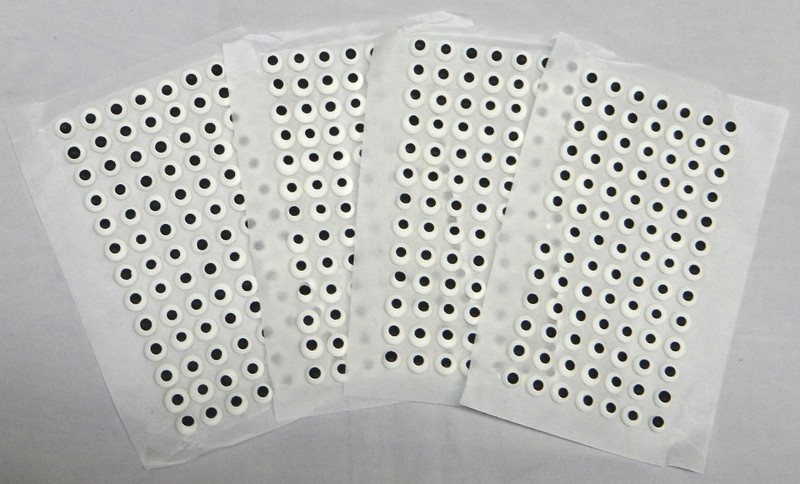 White Edible Icing Royal Eyes Cake Candy Cookie Decor 7/16" 1000 ct. CE-6