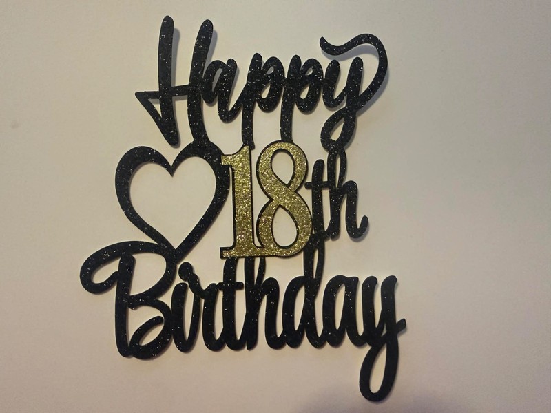 *assorted “18th BIRTHDAY CAKE TOPPERS” for birthday party 18 18 18 18 18 18 18