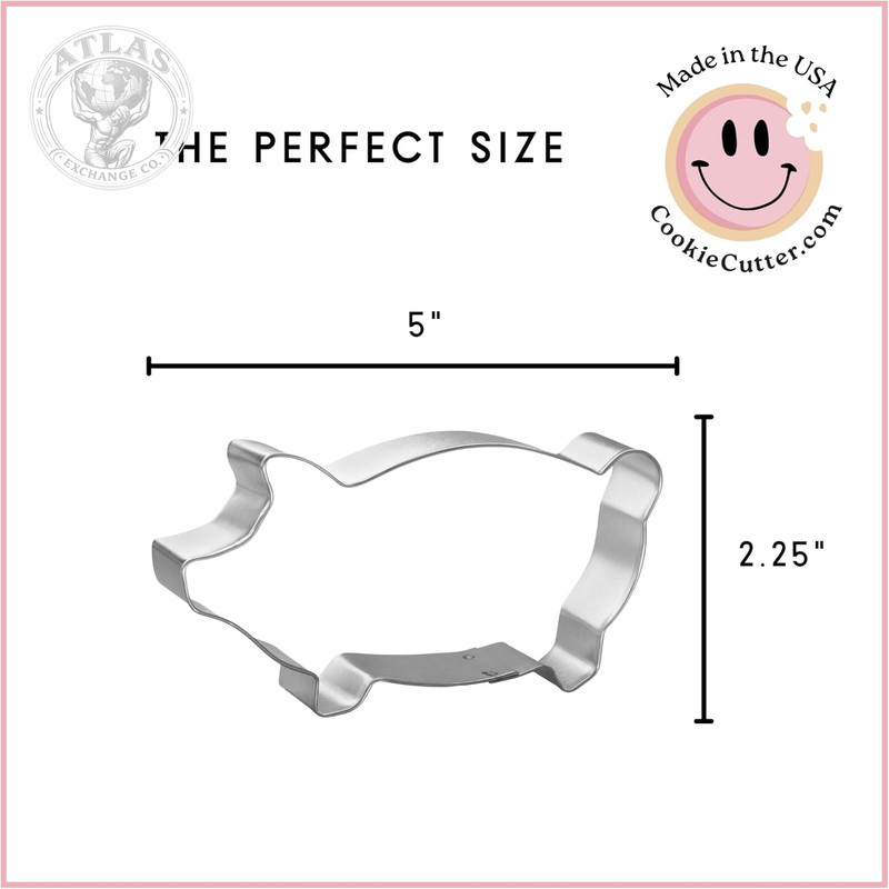 Foose Marranitos Pig Cookie Cutter 5 Inch –Tin Plated Steel Cookie Cutters – Mar gallery