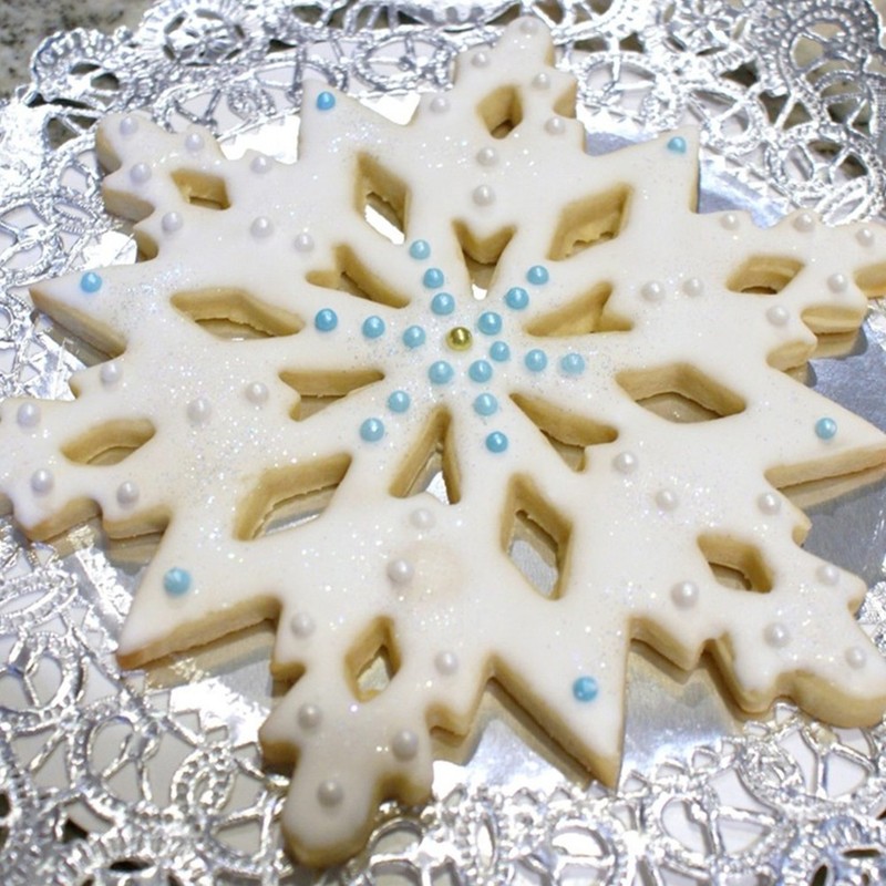3D Snowflake Cake Mold Stainless Steel Baking Mold Multipurpose Durable Kitchen