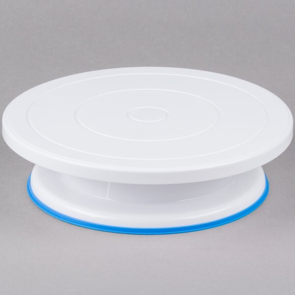 11″ Revolving Cake Turntable Decorating Elegnt White Stand Non-Slip Base,US sale
