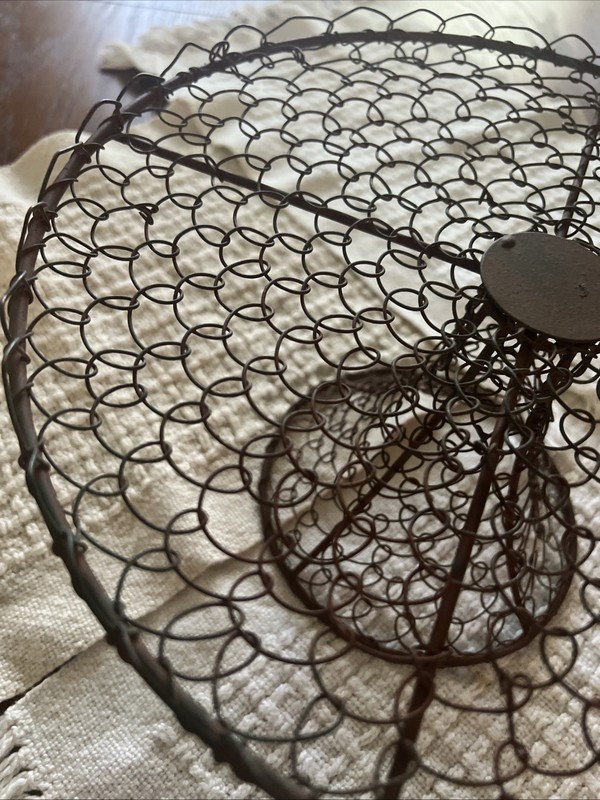 ANTIQUE WIRE FRAME CAKE DISPLAY STAND, MADE IN FRANCE gallery