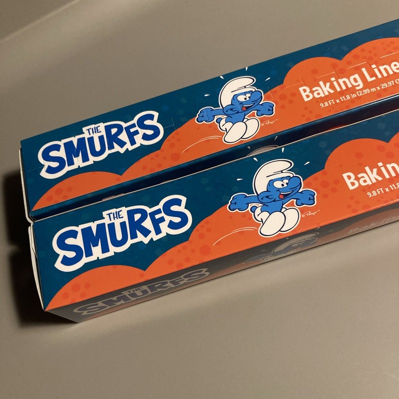 The Smurfs Baking Liner Roll - Non Stick - Brand New Unopened 2 Rolls gallery