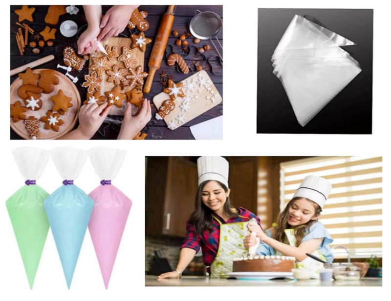 100pcs 12in Disposable Piping Bags Anti Burst Cake Decorating Pastry Bags gallery