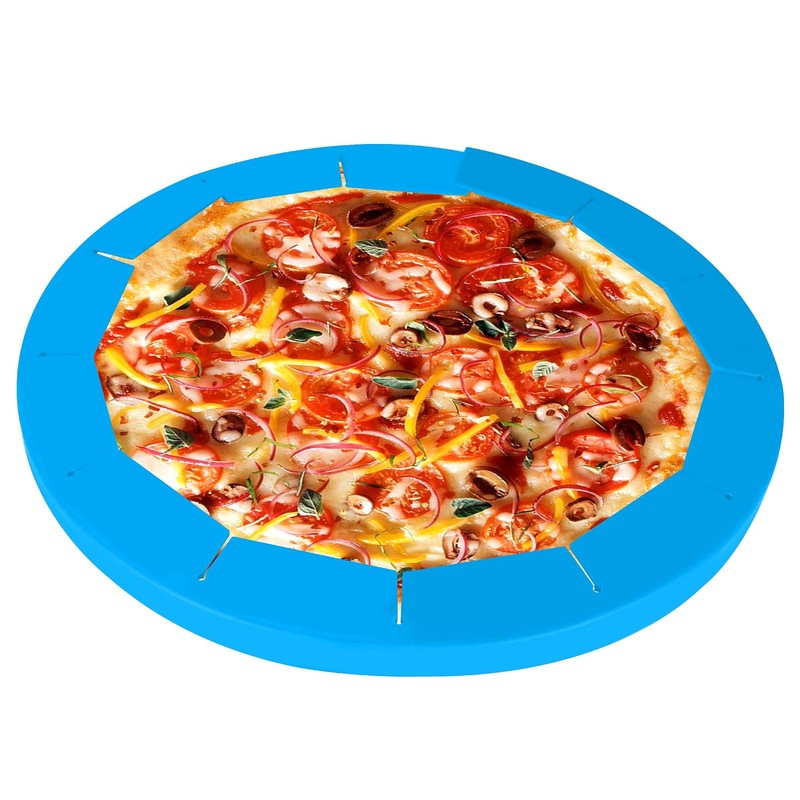 WYMECT 2 Pack Adjustable Pie Crust Shield Silicone 8" - 11.5", Blue gallery