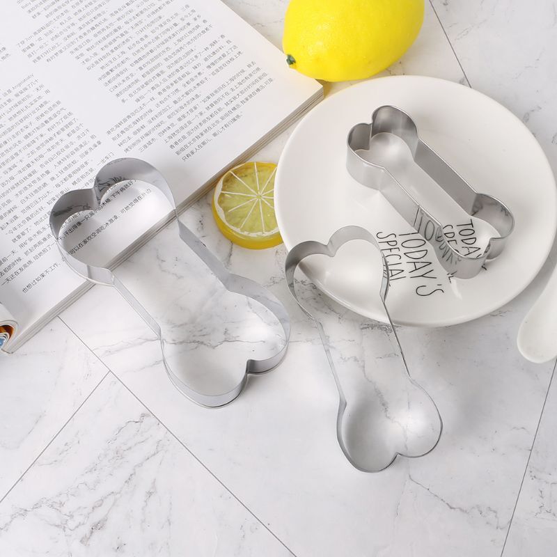 3pcs/set Dog Bone Shaped Cookie Cutter Mold Stainless Steel Pastry Biscuit Cake gallery