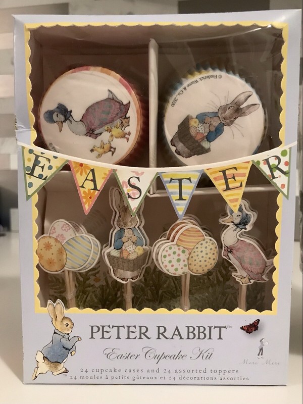 Peter Rabbit Easter 24 Cupcake Liners +24 Toppers + Napkins Beatrix Potter Bunny gallery