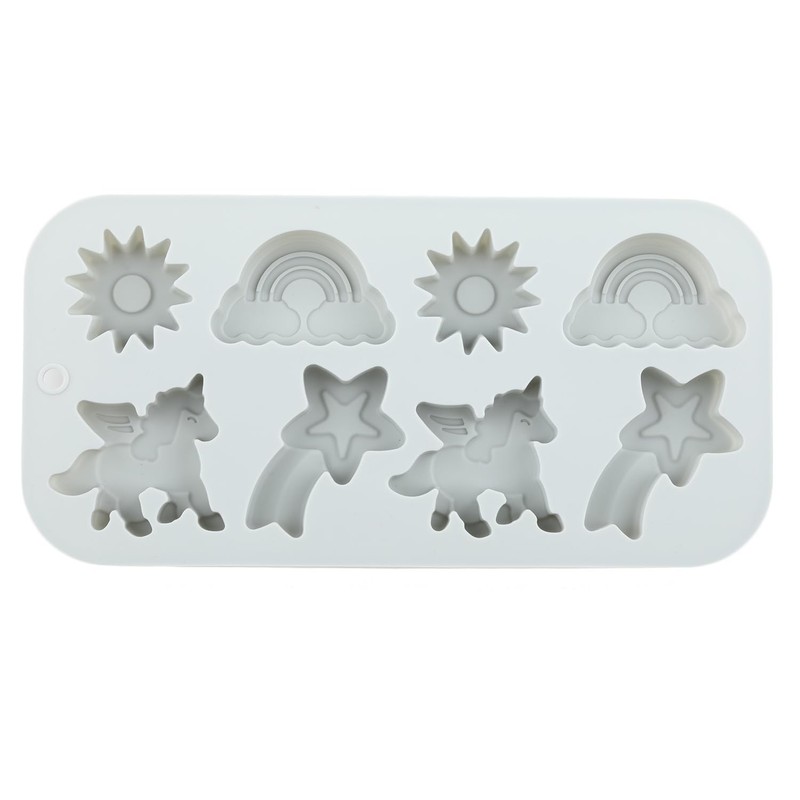 8 Cavity Winged Unicorns Themed Silicone Candy Molds gallery