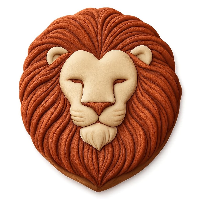 Majestic Mane Lion Cookie Cutter-4x3.5" Creative Kitchen Baking Tool gallery
