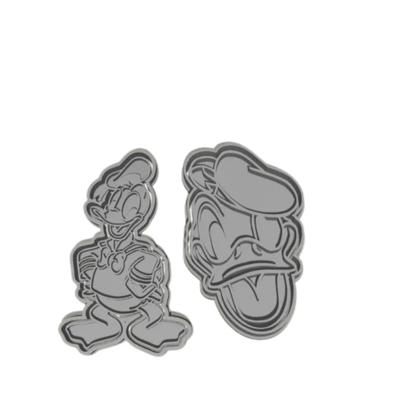 Donald Duck Cookie Cutter Set (2 Pieces) – Classic Disney 3D Printed Cookie Mold