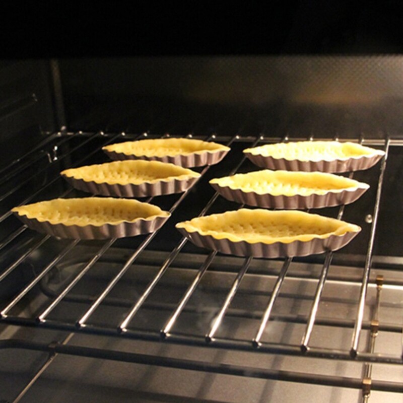 5/10/15 pcs Aluminum DIY Shape Egg Tart Mold Bakeware Pan Decorating Tools gallery