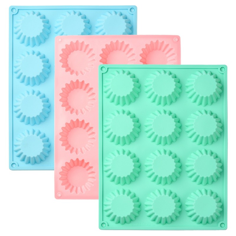 3pcs MaFen Cup Cake Silicone Mold for Baking Cake Candy Chocolate Mold Making