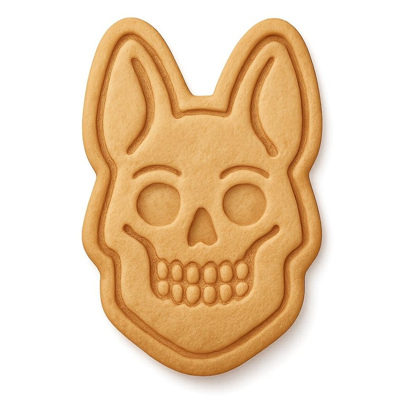 Ghoulish German Shepard Cookie Cutter & Stamp - 3x4" Fun Baking Tool gallery