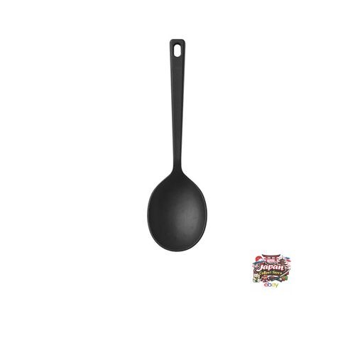 MUJI Silicone Cooking Spoon Black Approx. 26cm in Length 84376412