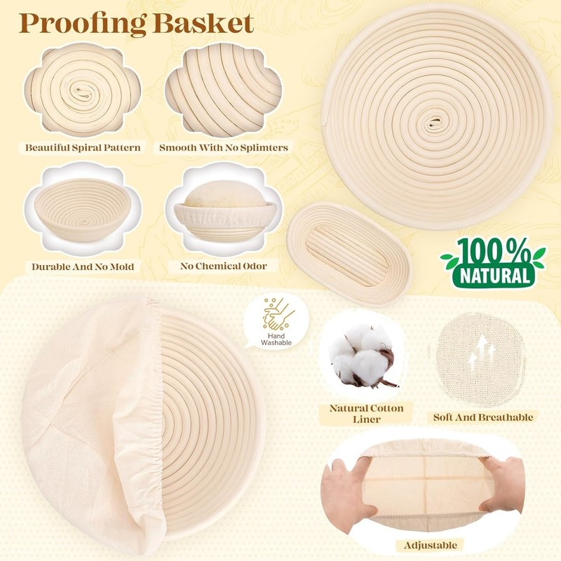 Sourdough Complete Starter Kit - Bread Making and Sourdough Starter Kit 25Pieces gallery