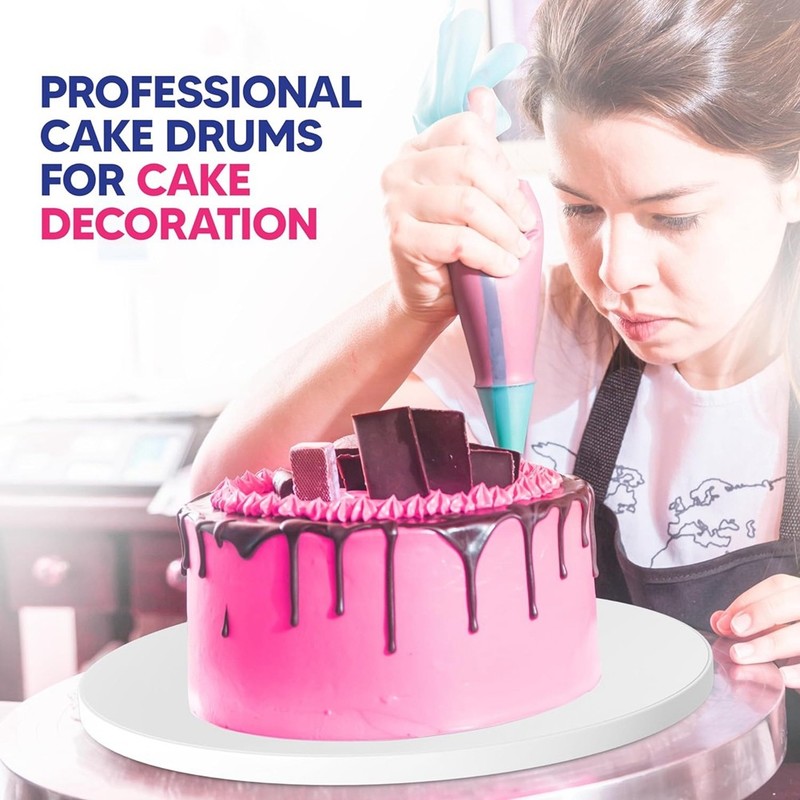 Cake Boards,10 Inch Cake Drum Cake Boards 10 Inch Round - Bend Resistant5093 gallery