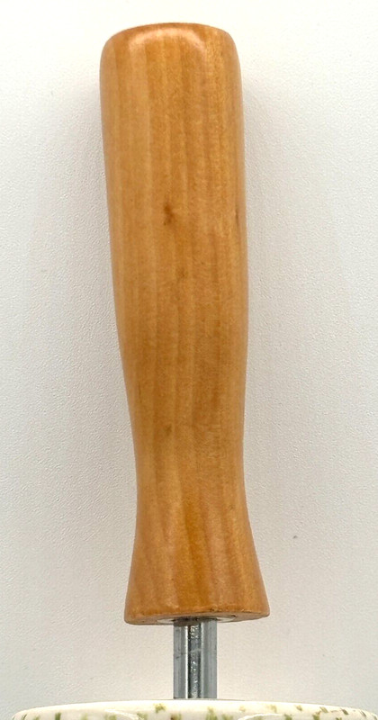Anthropologie Rolling Pin POLAR GAZE Ceramic Winter Holiday Folk Snowflake gallery