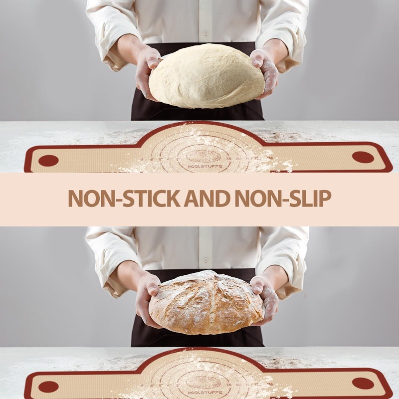 Silicone Bread Sling for Dutch Oven, 2-Pack Non-Stick Reusable Baking Mat wit... gallery