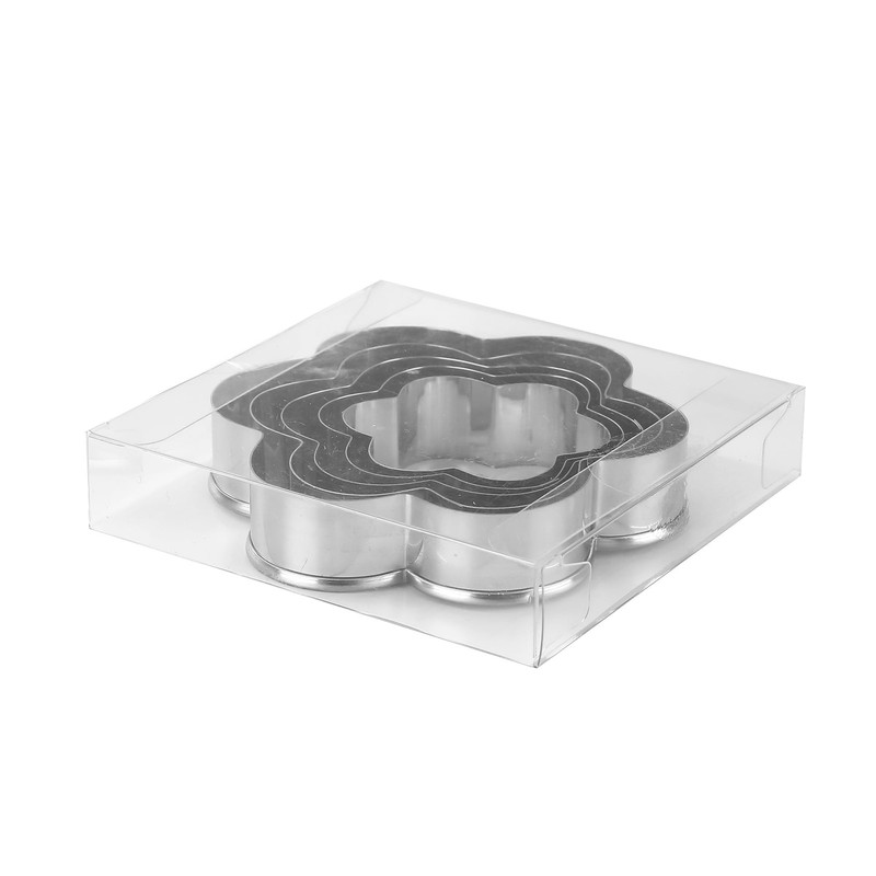 Flower Cookie Cutters Set of 5 Stainless Steel Biscuit & Sandwich Molds gallery