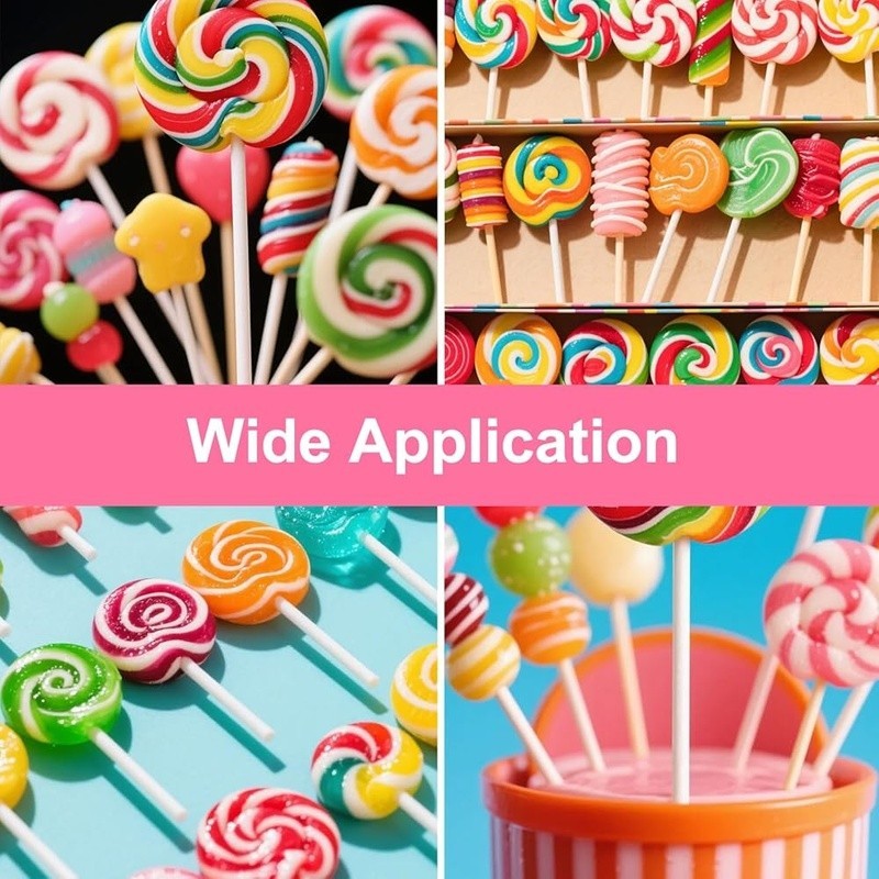 100 Lollipop Sticks Cake Pops DIY Desserts Party Supplies Safe Quality Paper New gallery