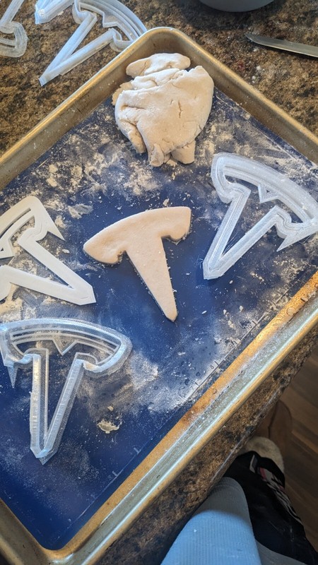 Tesla T Logo Cookie Cutter Christmas Tree Ornament gallery